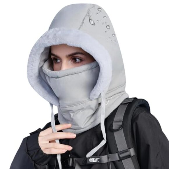 Unisex Winter Balaclava Fleece Hoodie Face Mask Ski Snow Hat Waterproof main image 5